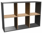 Regál Malax 2x3 Antracit/Artisan