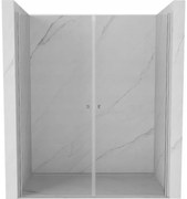 Mexen Pretoria Duo, 2-krídlové sprchové dvere do otvoru 160 cm, 6mm číre sklo, chrómový profil, 852-160-000-02-00
