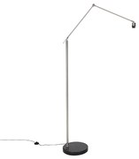 Moderná stojaca lampa oceľ nastaviteľná - Editor