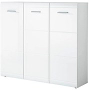 Biela skrinka na topánky Germania Adana, výška 120 cm