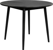 WL-Living Fabio okruhlý jedálenský stôl - Čierna, 100 cm