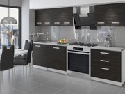 Kuchynská linka Belini 180 cm eben kráľovský s pracovnou doskou Sonik TOR SONIK/2/WT/HK/0/U