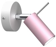 Bodové svietidlo Preston, 1x ružové kovové tienidlo, w/ch