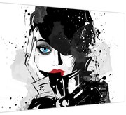 Obraz - Tajomná žena (90x60 cm)