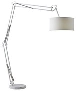 Redo 02-385 - Stojacia lampa AZAR 1xE27/42W/230V biela/chróm