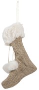 Závesná dekorácia vianočná pančucha - 15*2*20 cm