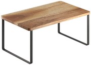 Drevená prídavná polička v matne čierno-prírodnej farbe 32x19 cm York – Metaltex