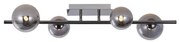 Wofi 7014-405W - LED Prisadený luster VILLA 4xG9/3W/230V čierna W4403