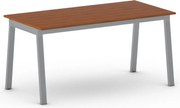 Rokovací kancelársky stôl PRIMO BASIC, 160x80 cm, sivostrieborná podnož, čerešňa