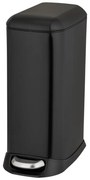 Matne čierny pedálový oceľový odpadkový kôš 20 l Design – Wenko