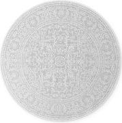 Kusový koberec Duet Kona 106249 White/Gray kruh - na von aj na doma, 160x160 (priemer) kruh, šedá, chodba / predsieň, NORTHRUGS