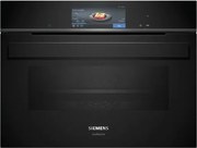 Siemens iQ700 Vstavaná kompaktná kombinovaná parná rúra 60 x 45 cm čierna CS958GDD1