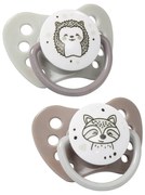 Anatomický cumlík BabyOno Natural Nursing, 6 - 18 m - šedý, 2ks