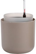Plastia Samozavlažovací kvetináč Tolita hnedá, pr. 16 cm, pr. 16 cm