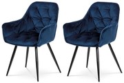Sada jedálenských stoličiek DCH-421 BLUE4, 2 ks