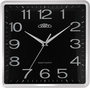 Hranaté nástenné hodiny PRIM Square E01P.4053.0090 (25 cm) – čierne