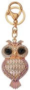 Keychain Owl 4x2x7 Cm Gold Colored Metal - 4*2*7 cm