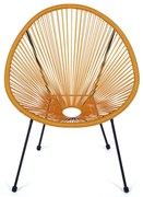 Žlté kovové/plastové záhradné kreslo Avocado Comfort – Bonami Selection