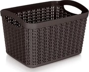 Úložný košík 3,3 l, hnedý, ratanový vzhľa%
