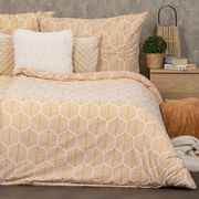 4Home Flanelové obliečky Honey, 140 x 220 cm, 70 x 90 cm