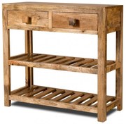 Konzolový stolík Hina 110x76x35 z mangového dreva Mango natural