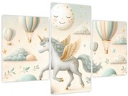 Obraz - Šťastný jednorožec (90x60 cm)