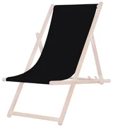 Platinet Záhradné ležadlo čierna/buk PL0503