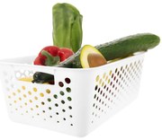 L - Košík na organizáciu drobností, séria ARTUR, 30x20 - biely