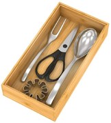 Organizér do zásuvky do kuchyne aj kúpeľne, príborník BAMBOOZ (30x15x7)