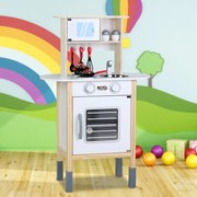 InternetovaZahrada Detská drevená kuchynka - farebná