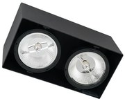 Stropné svietidlo Plaza2, 1x čierne kovové tienidlo