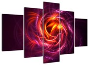 Obraz svietiacej modernej abstrakcie (150x105 cm)