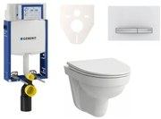Cenovo zvýhodnený závesný WC set Geberit na zamurovanie + WC Laufen Laufen Pro Nordic SIKOGE2H8