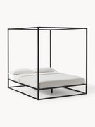 Kovová posteľ s baldachýnom Belle