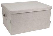 Béžový látkový úložný box s vekom 34x45x25 cm Soft Storage – Bigso Box of Sweden