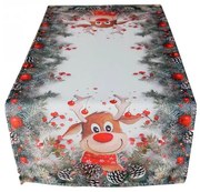 Obrus Vianočný sob Rudolf 40x90 cm