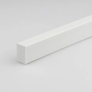 Profil plochý PVC biely lesk 10x20x1000