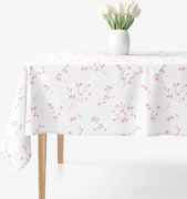 Goldea hranatý obrus 100% bavlnené plátno - kvitnúce sakury 80 x 80 cm