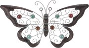 Motýl 41 cm - kovová závesná dekorácia