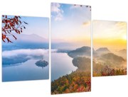 Obraz - Bledské jazero (90x60 cm)