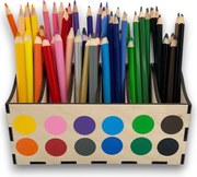 usporadejto.cz Pastelkovník L VASKY, 20 x 8 x 10 cm, s označením farieb