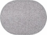 AKCIA: 80x150 cm Kusový koberec Eton šedý ovál, šedá, chodba / predsieň, Vopi