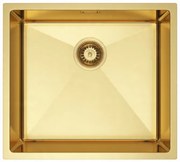 Erga HD, 1-komorový oceľový drez 490x440x210 mm, zlatá, ERG-MLS-HD4944G