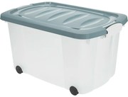 Úložný box s kolieskami, 60 x 39 x 32 cm, zelená