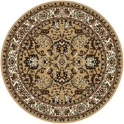 Kusový koberec TEHERAN T-117 beige kruh, 190x190 (průměr) kruh, béžová, chodba / predsieň, Alfa Carpets