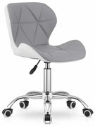 Kancelárska stolička AVOLA sivo - biela