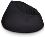 INTERMEDIC SK - Sedací vak MAXI 140x70 cm z polyesteru | rodinný vak, veľké kreslo, 570 l Farba: NC14 - Čierna (Polyester)
