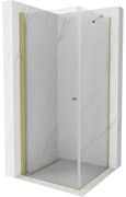 Mexen Pretoria sprchovací kút 90x90cm, číre sklo/zlatý profil, 852-090-090-50-00