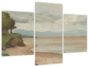 Obraz - Jean-Baptiste-Camille Corot, Beach Near Etretat, reprodukcia (90x60 cm)
