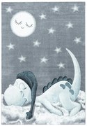 Modro-sivý detský koberec 80x150 cm Bambi – Ayyildiz Carpets